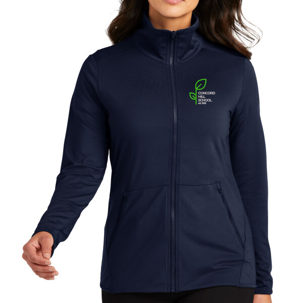 Port Authority Ladies Accord Stretch Fleece Full-Zip - Embroidered Logo Thumbnail