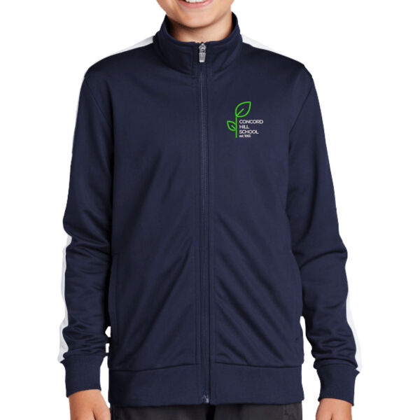 Sport-Tek Youth Tricot Track Jacket - Embroidered Logo Thumbnail